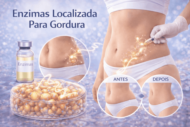 Enzimas Localizada: tratamento para gordura localizada e contorno corporal