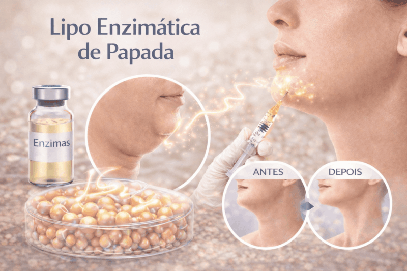 Lipo Enzimática de Papada: refinamento do contorno facial com técnica minimamente invasiva