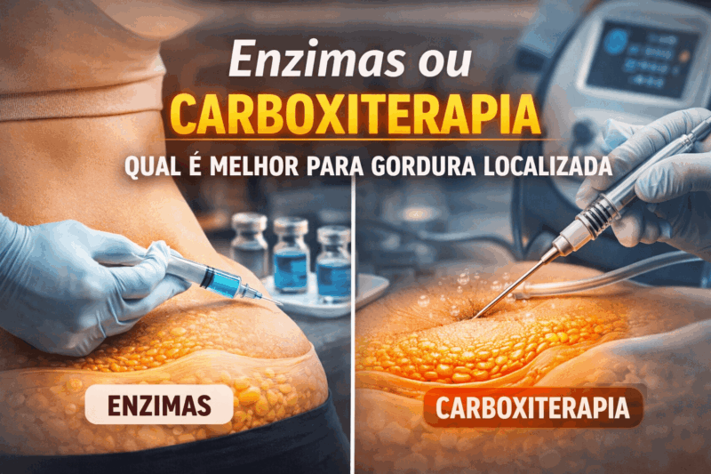 Enzimas ou carboxiterapia: qual é melhor para gordura localizada