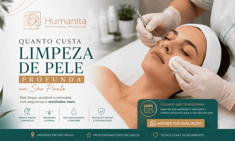 Quanto Custa Limpeza de Pele Profunda em São Paulo