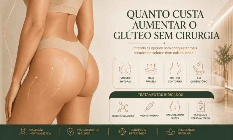 Quanto custa aumentar o glúteo sem cirurgia