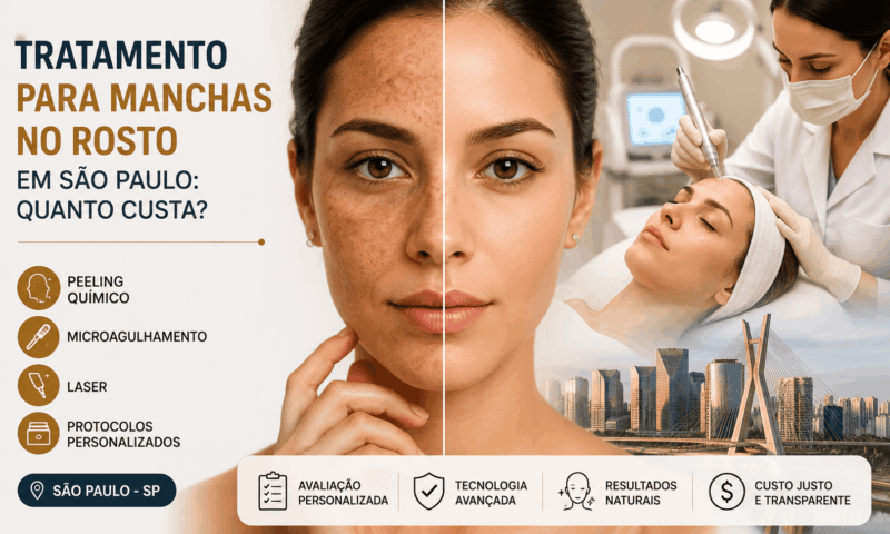 Tratamento para manchas no rosto em São Paulo: quanto custa