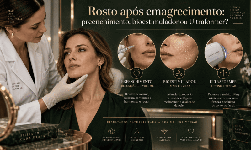 Rosto Após Emagrecimento: Preenchimento, Bioestimulador ou Ultraformer?
